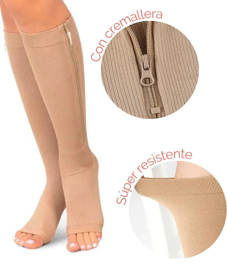 Miniatura 2 de Medias de compresion de cremallera